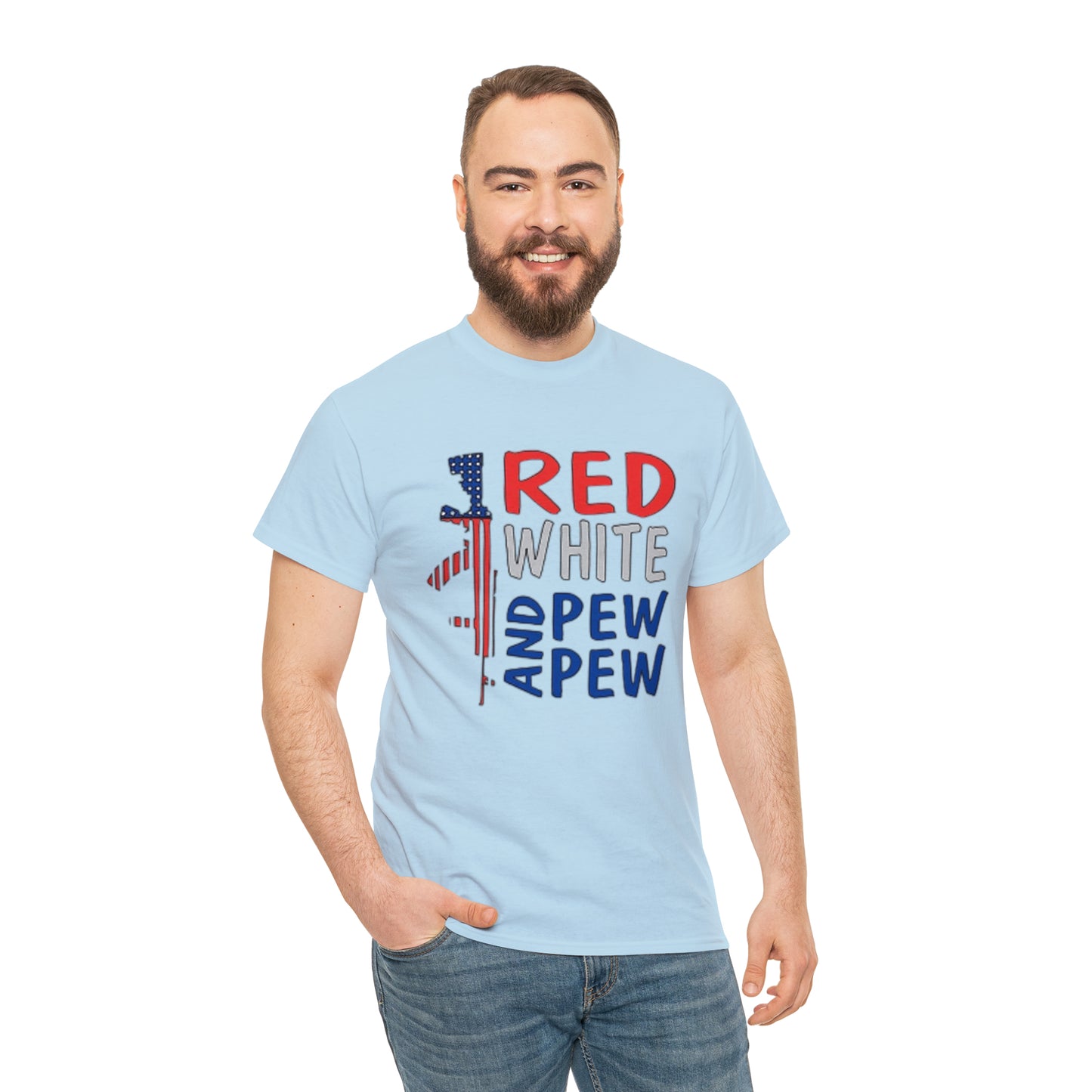 Red, White, and Pew Pew Pew Tee