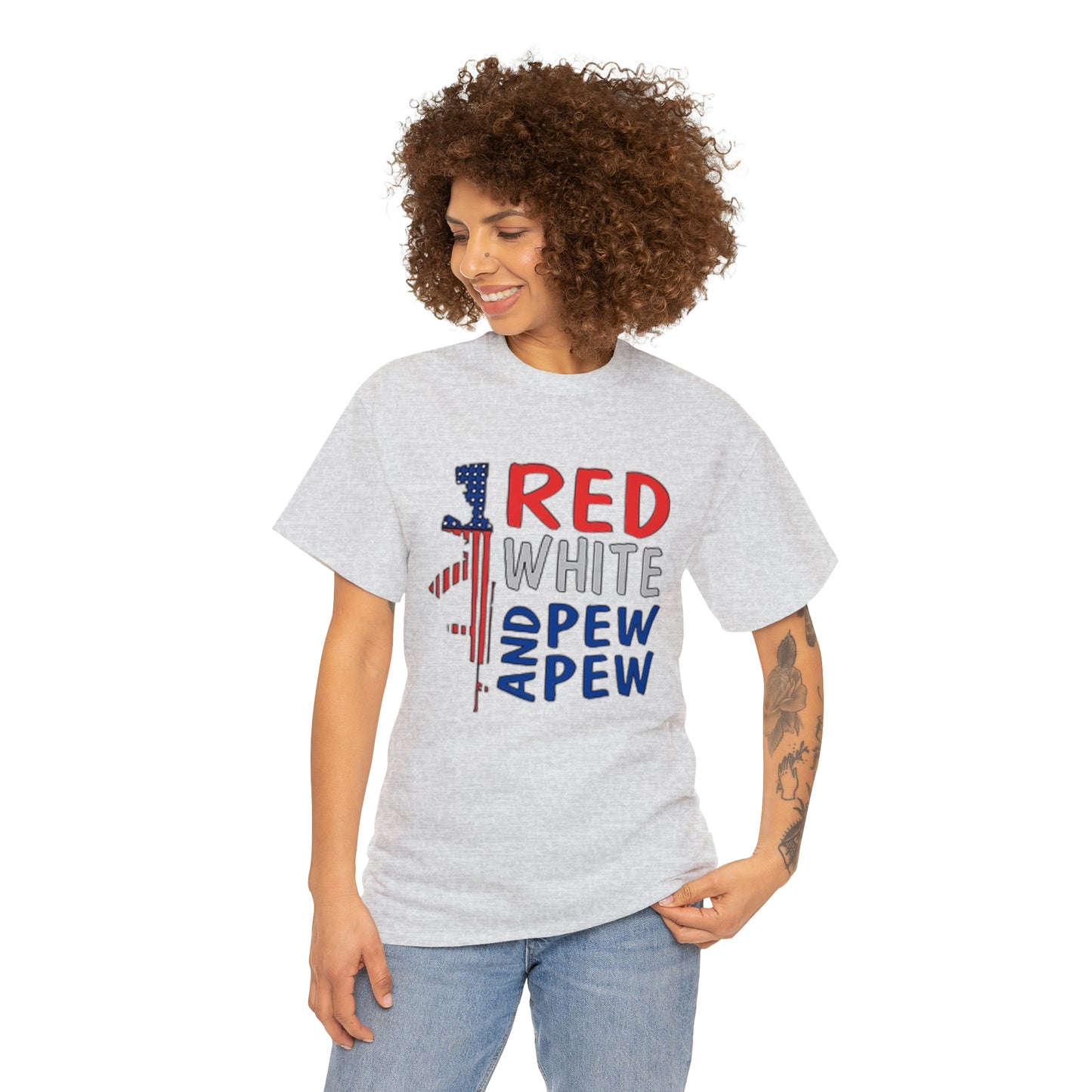 Red, White, and Pew Pew Pew Tee