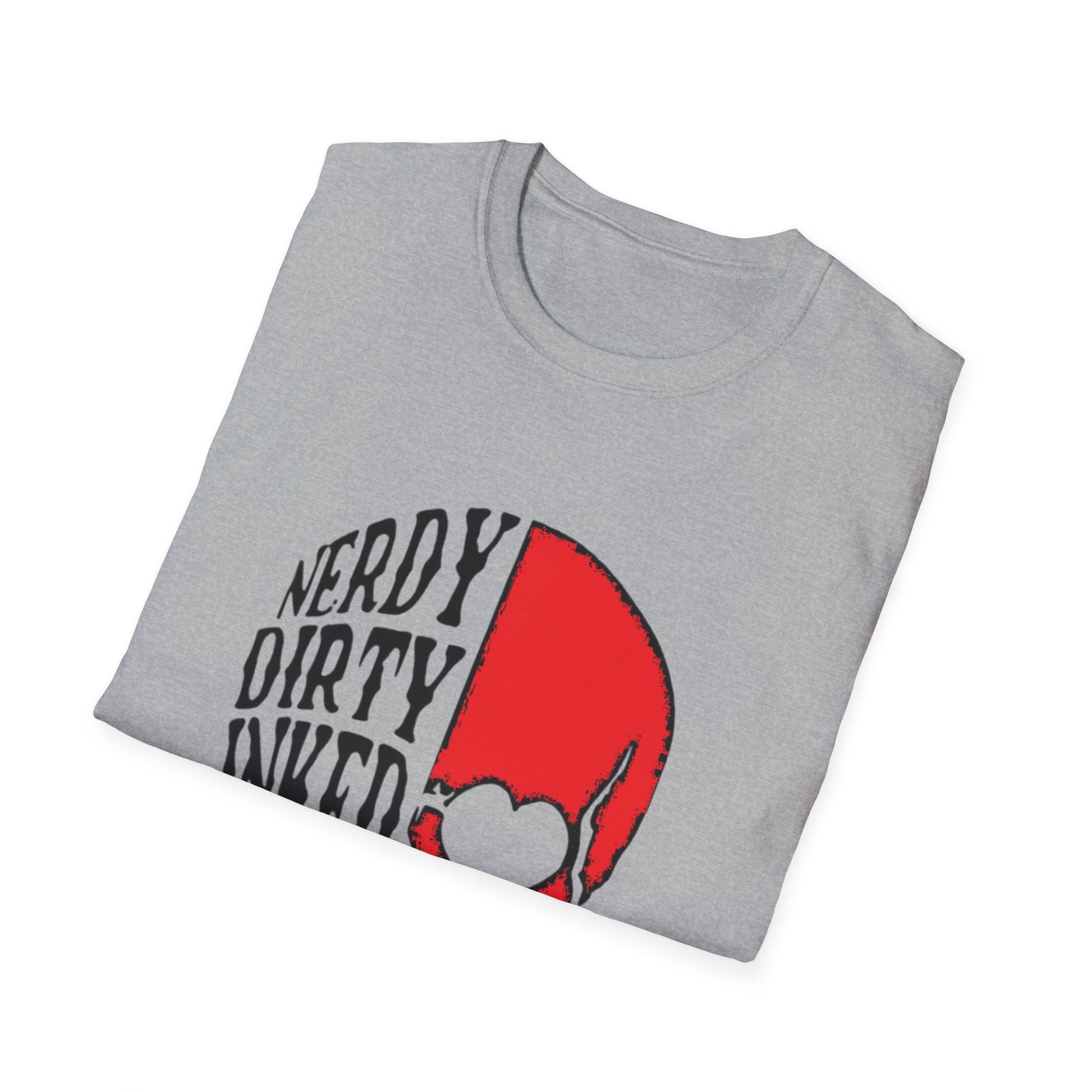 Nerdy, Dirty, Inked, and Curvy  T-Shirt Printify