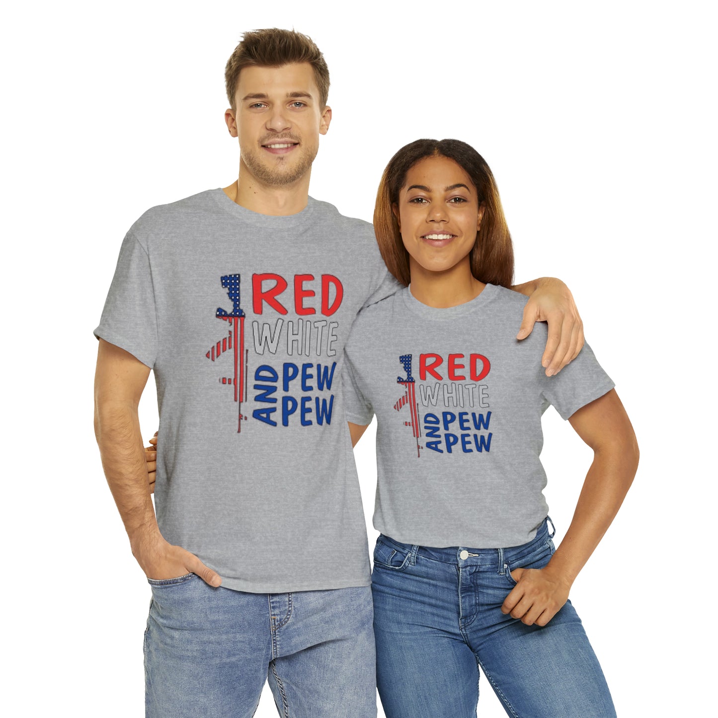 Red, White, and Pew Pew Pew Tee