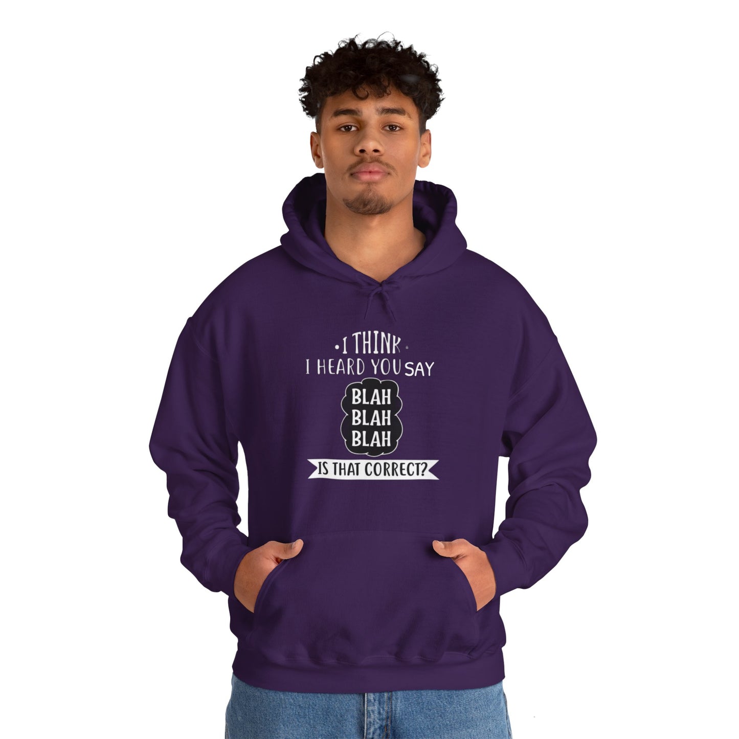 Bla Bla Bla Hoodie Sweatshirt Printify