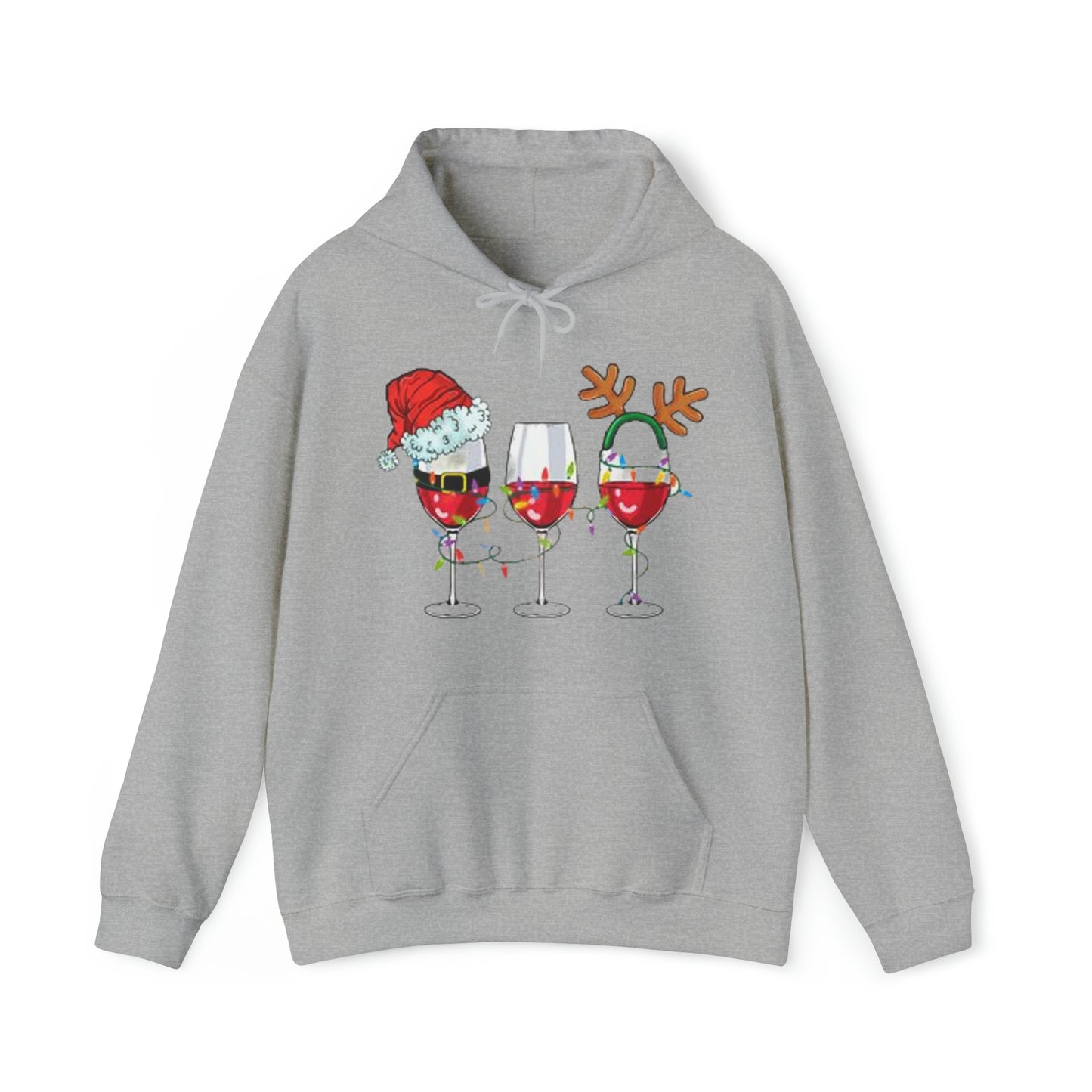 Wine Glasses™ Hooded Sweatshirt Printify