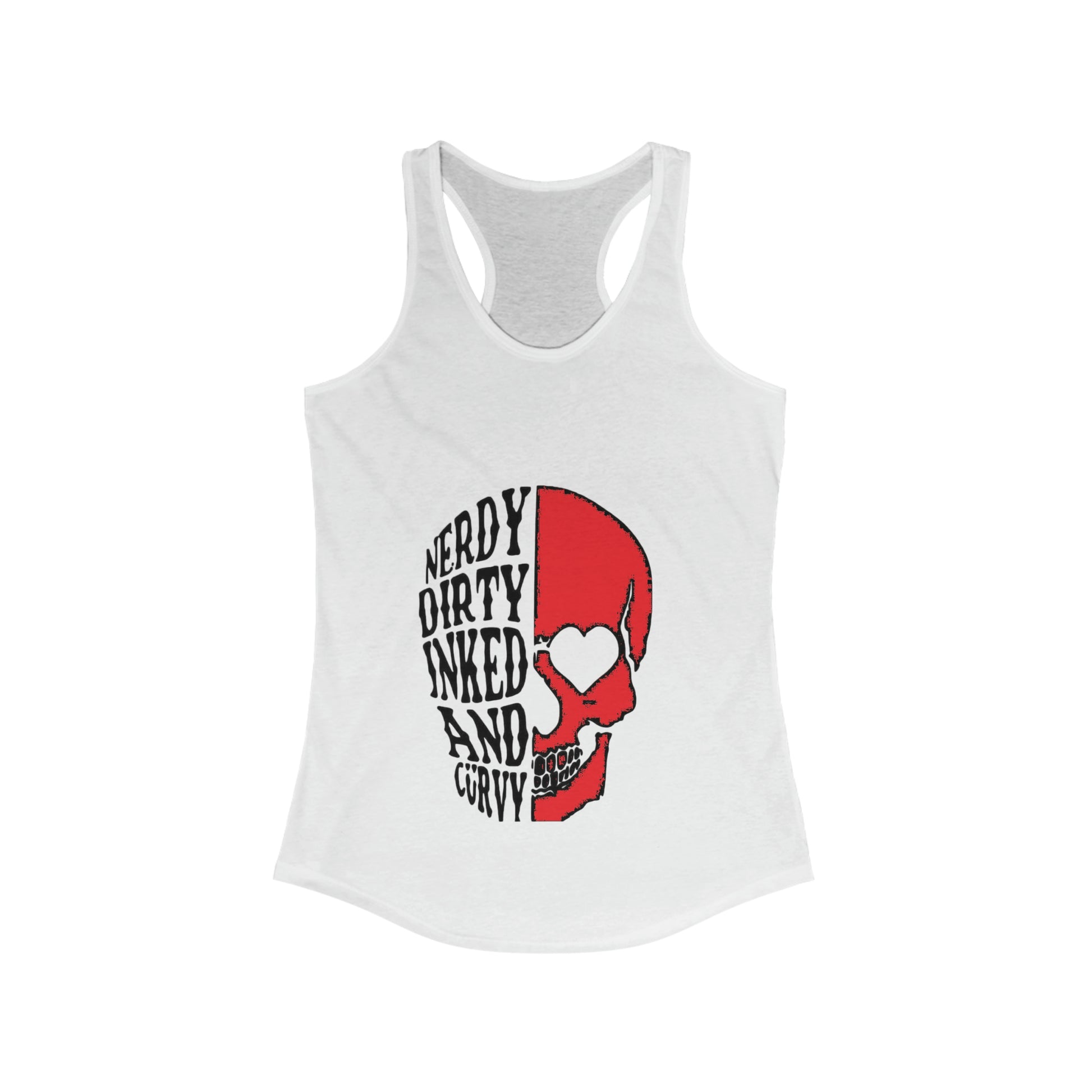 Curvy Racerback Tank Printify