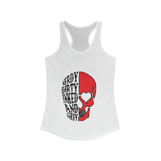 Curvy Racerback Tank Printify