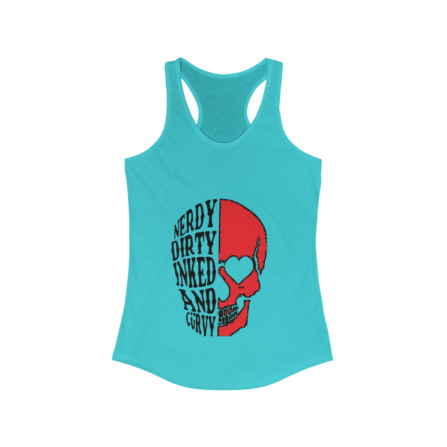 Curvy Racerback Tank Printify