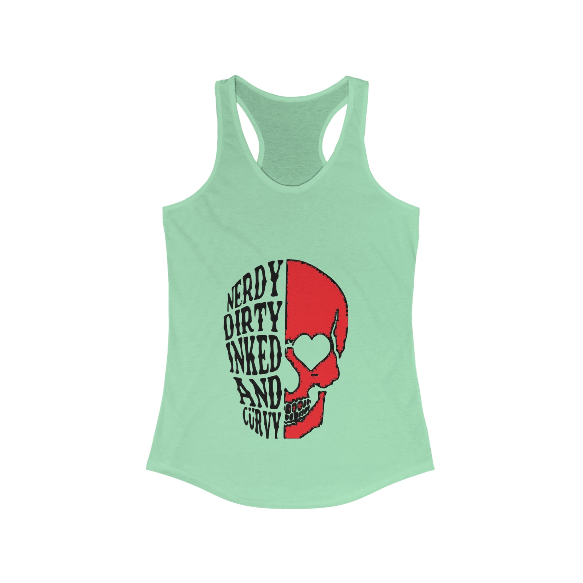 Curvy Racerback Tank Printify