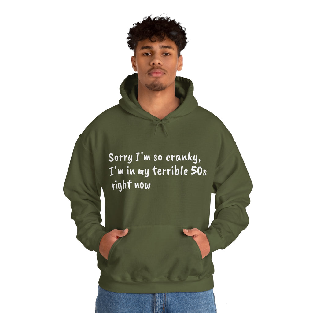 Terrible 50s Hooded Sweatshirt Printify