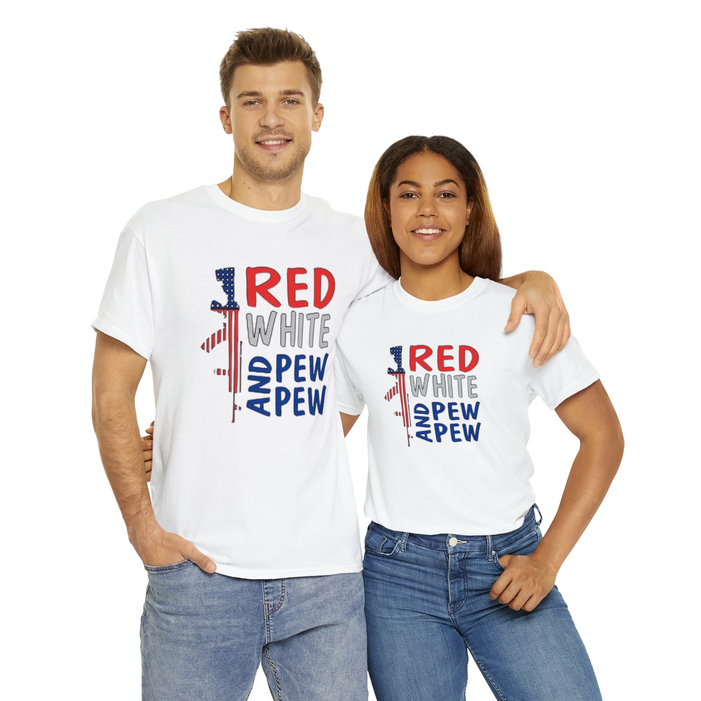 Red, White, and Pew Pew Pew Tee