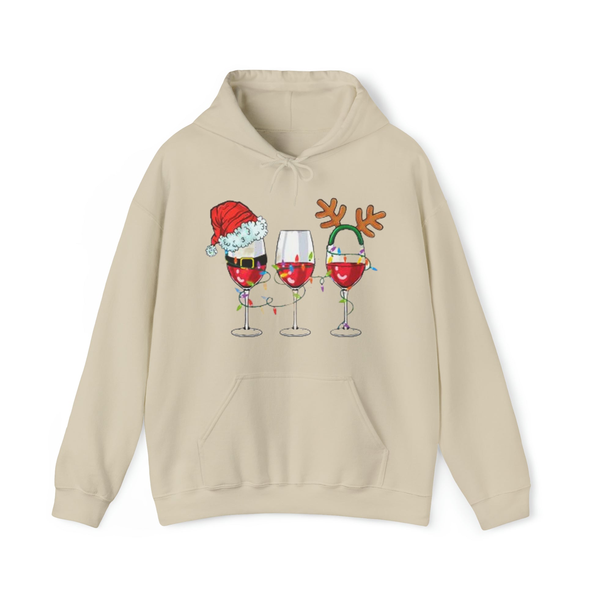 Wine Glasses™ Hooded Sweatshirt Printify