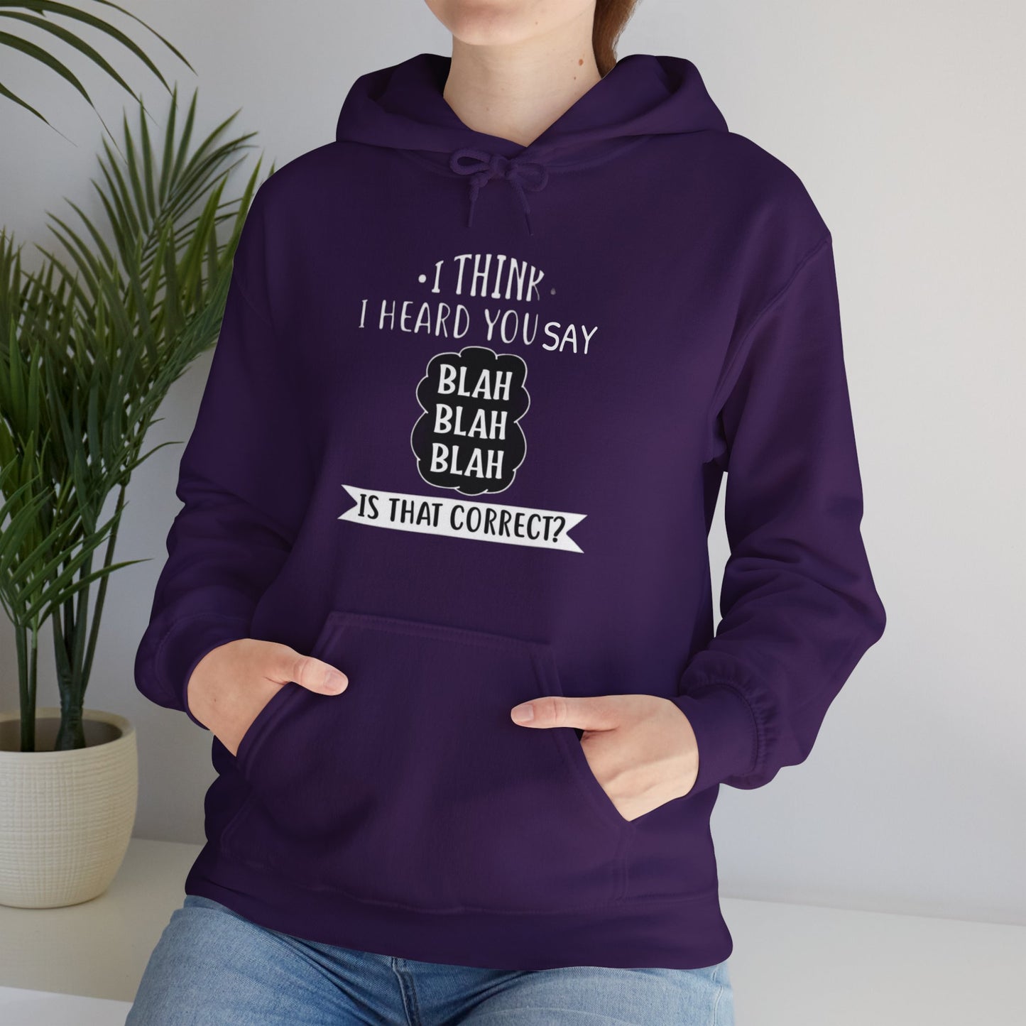 Bla Bla Bla Hoodie Sweatshirt Printify