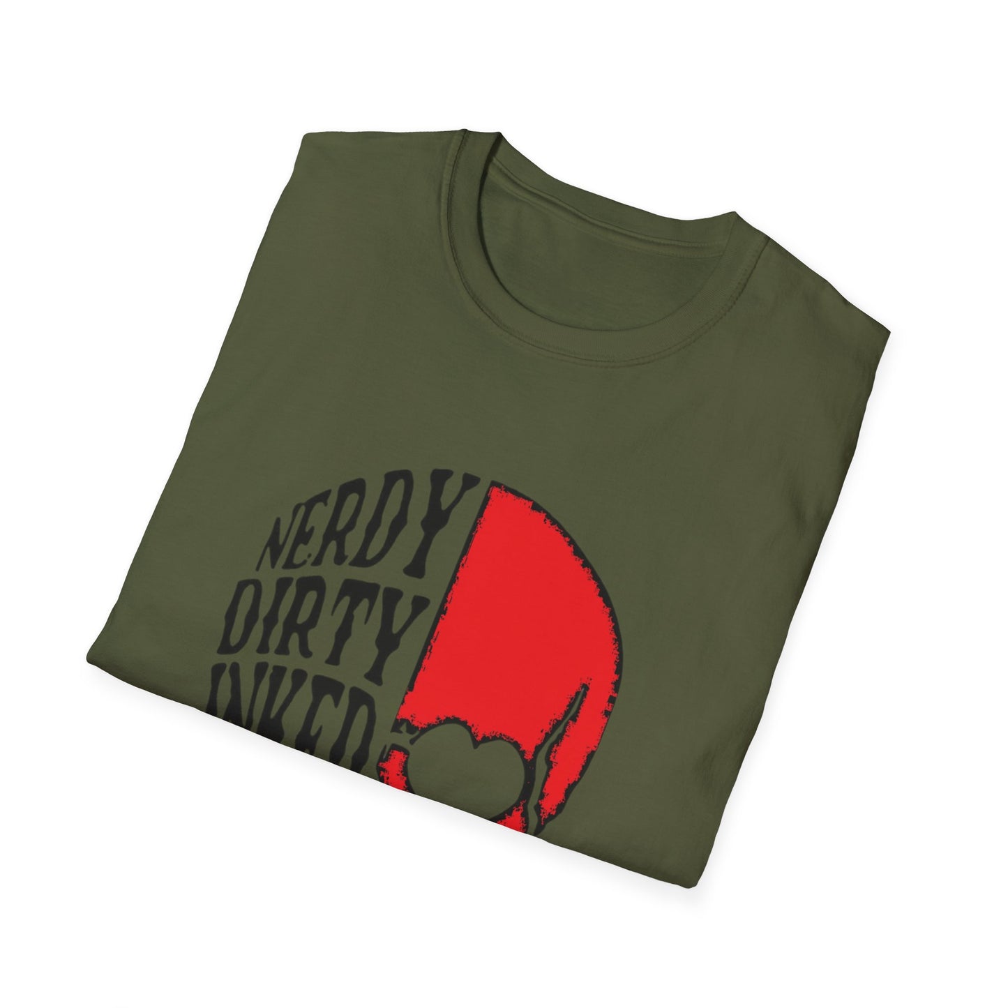 Nerdy, Dirty, Inked, and Curvy  T-Shirt Printify