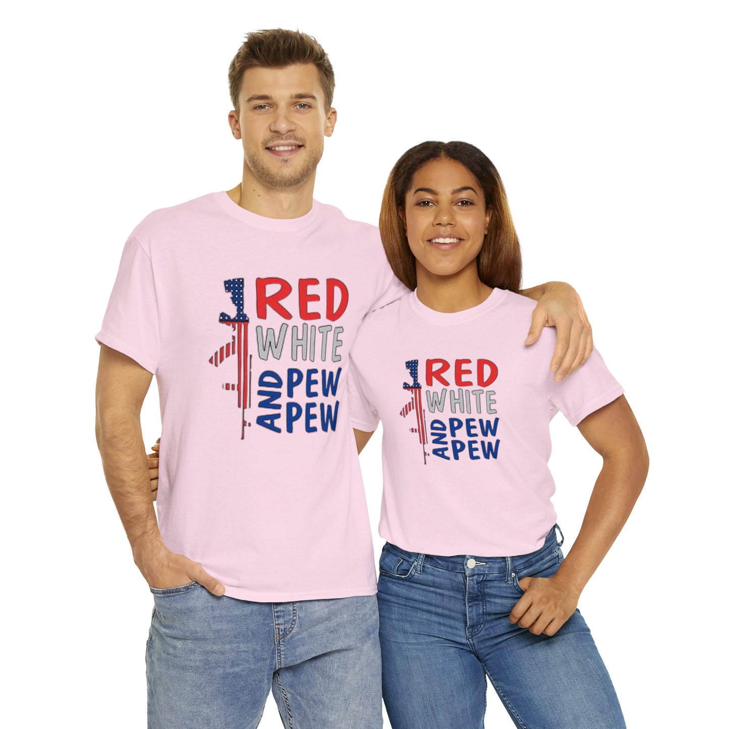 Red, White, and Pew Pew Pew Tee