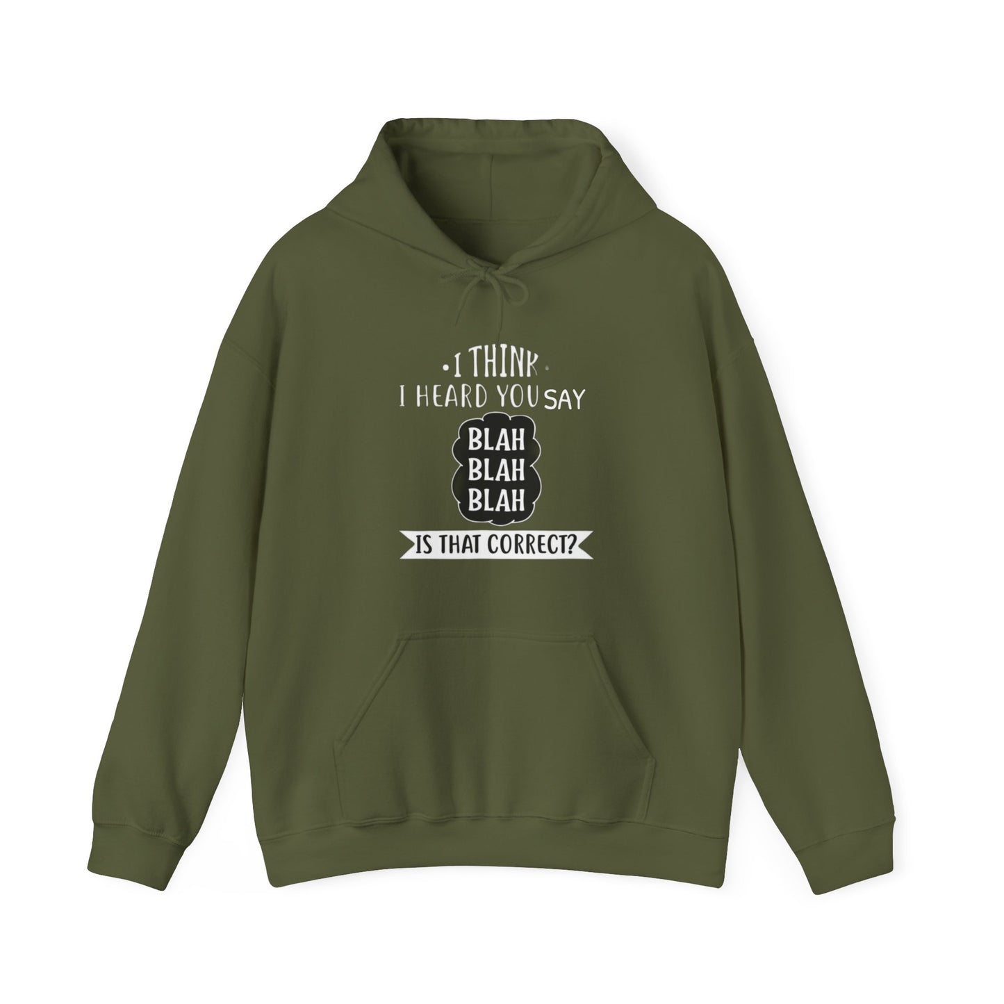 Bla Bla Bla Hoodie Sweatshirt Printify