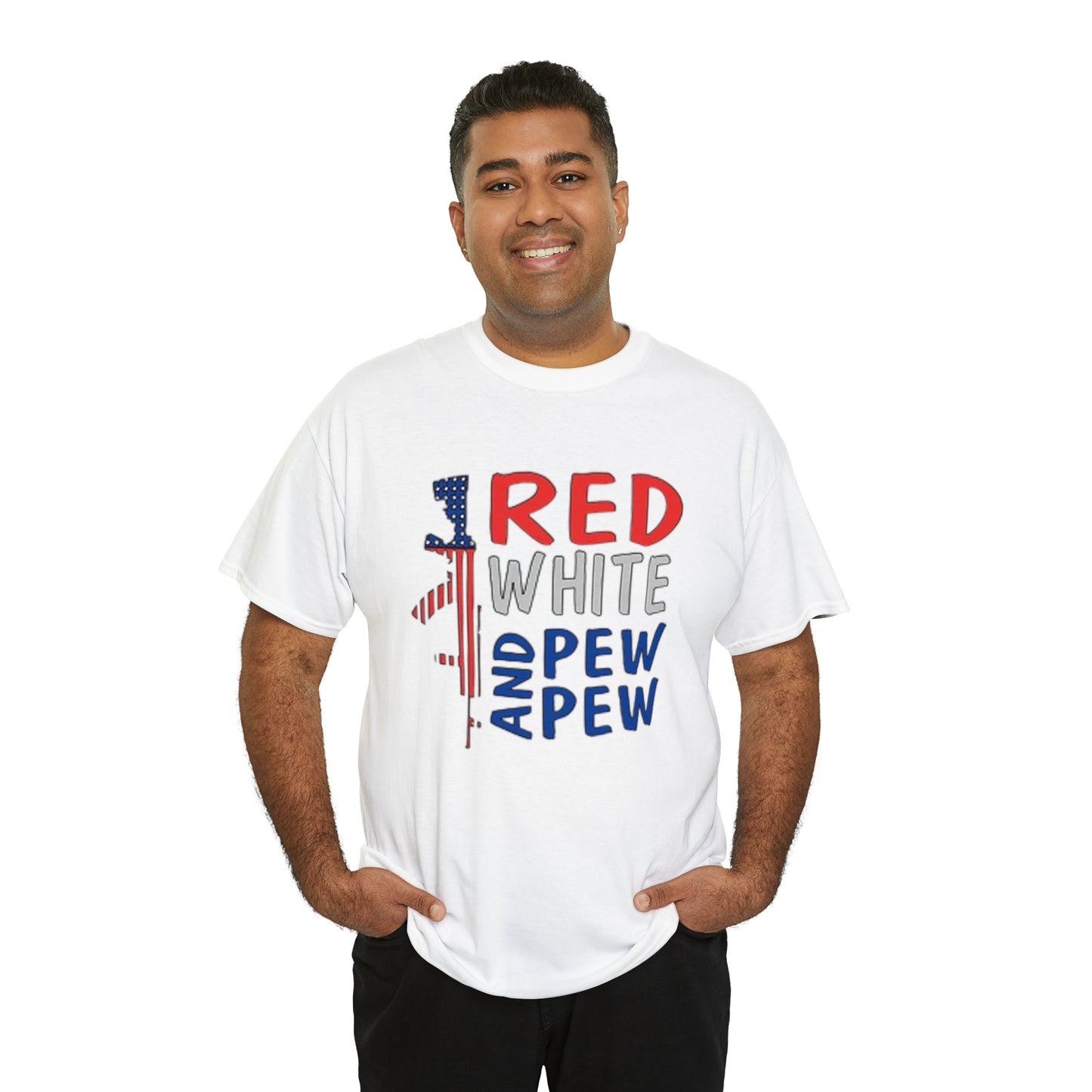 Red, White, and Pew Pew Pew Tee