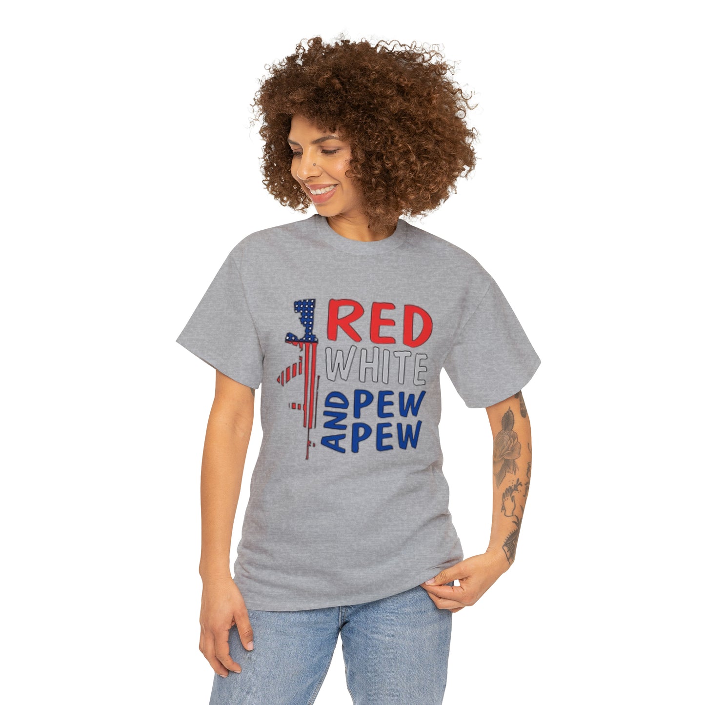 Red, White, and Pew Pew Pew Tee