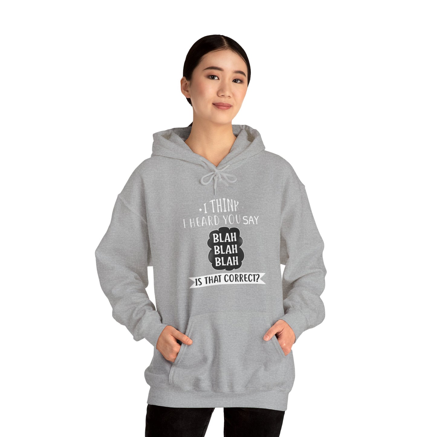 Bla Bla Bla Hoodie Sweatshirt Printify