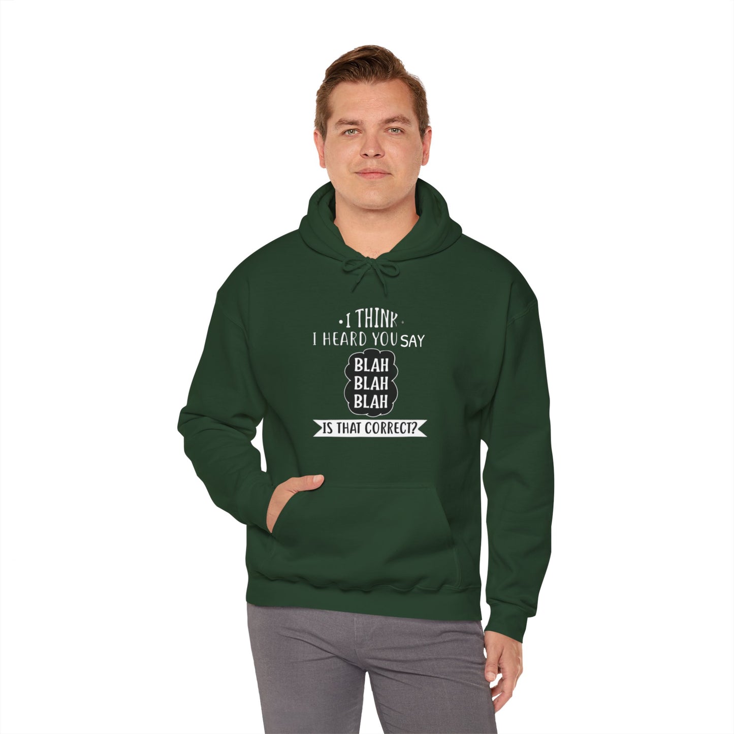 Bla Bla Bla Hoodie Sweatshirt Printify