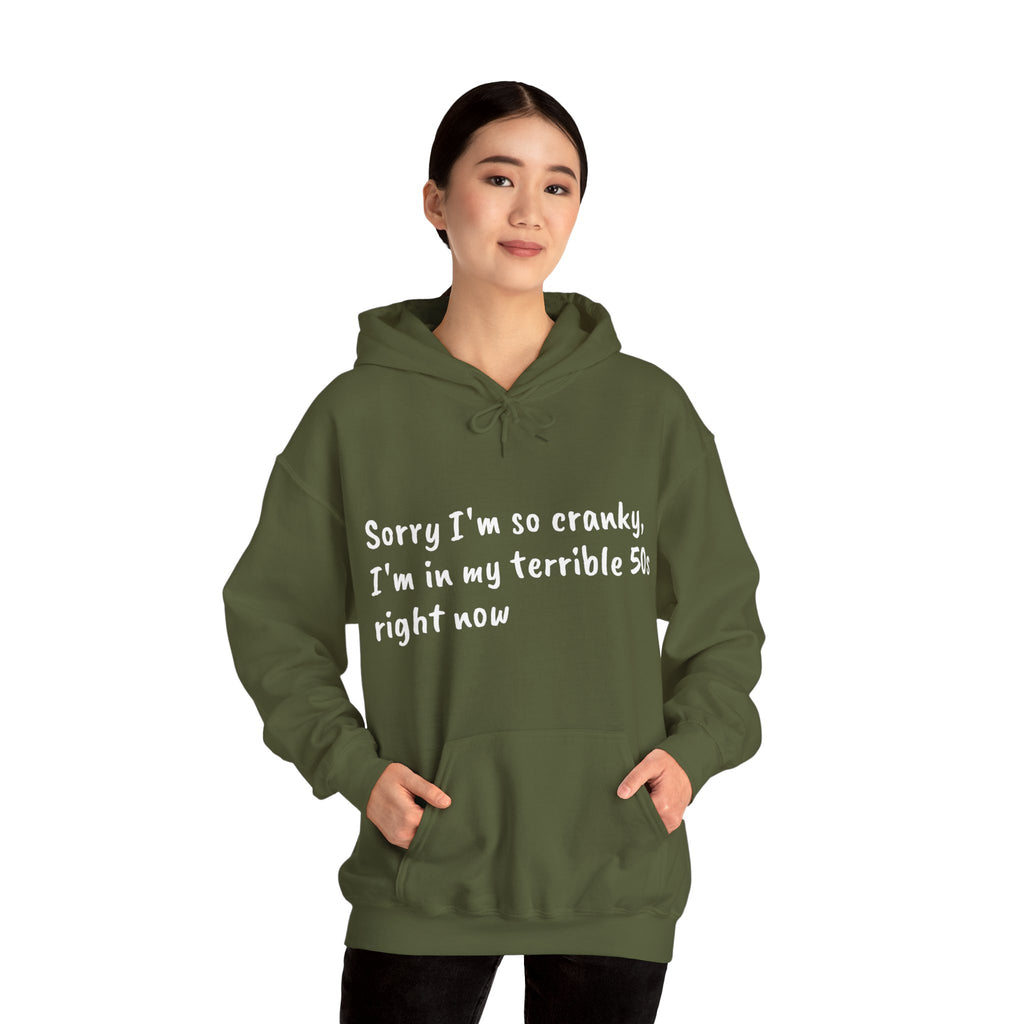 Terrible 50s Hooded Sweatshirt Printify