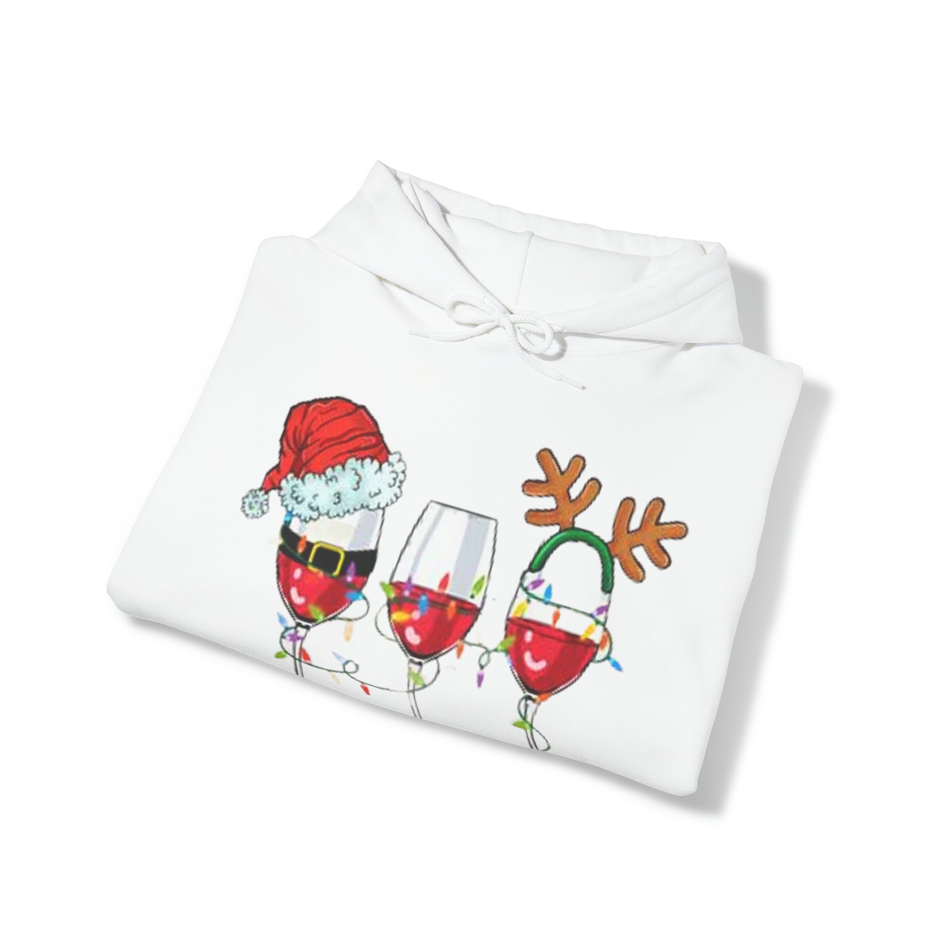 Wine Glasses™ Hooded Sweatshirt Printify