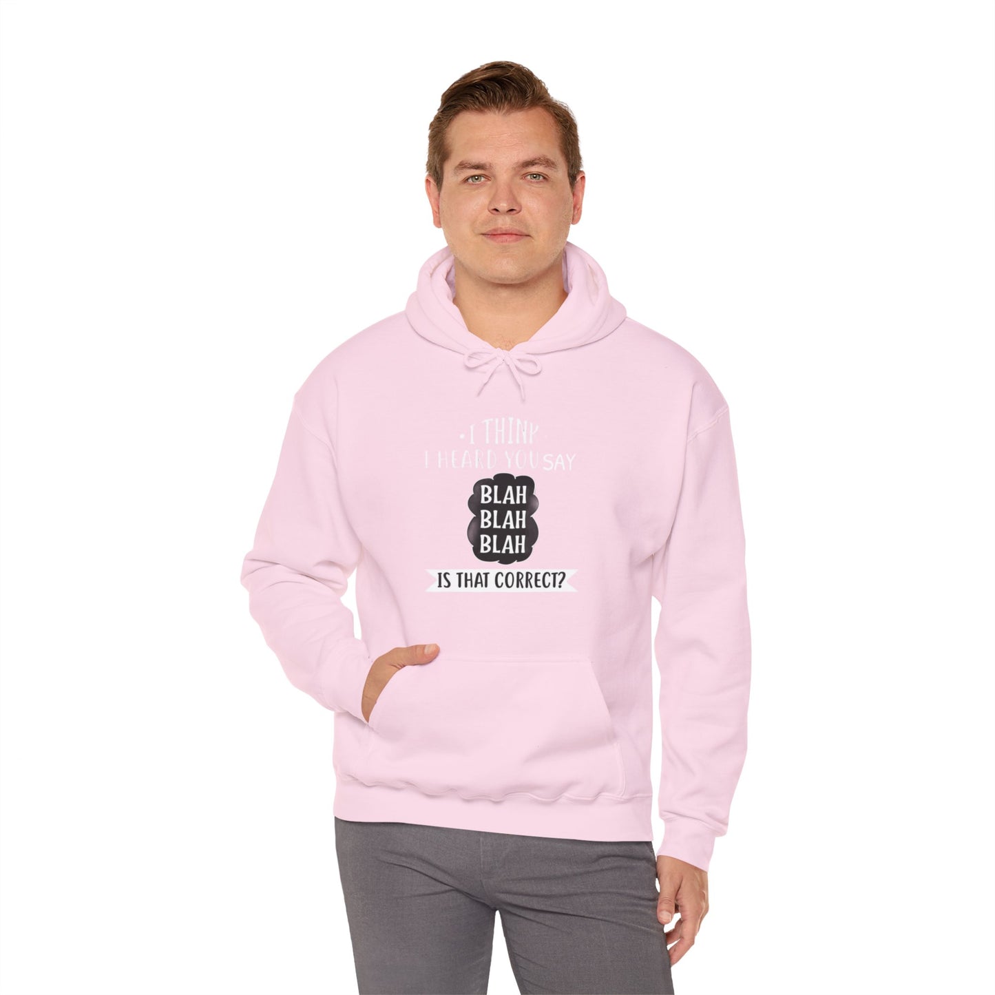 Bla Bla Bla Hoodie Sweatshirt Printify