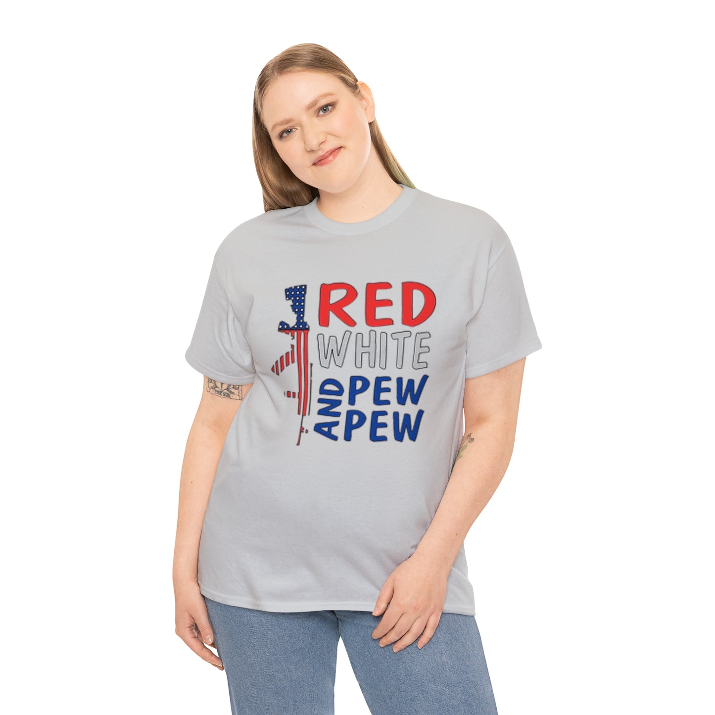 Red, White, and Pew Pew Pew Tee