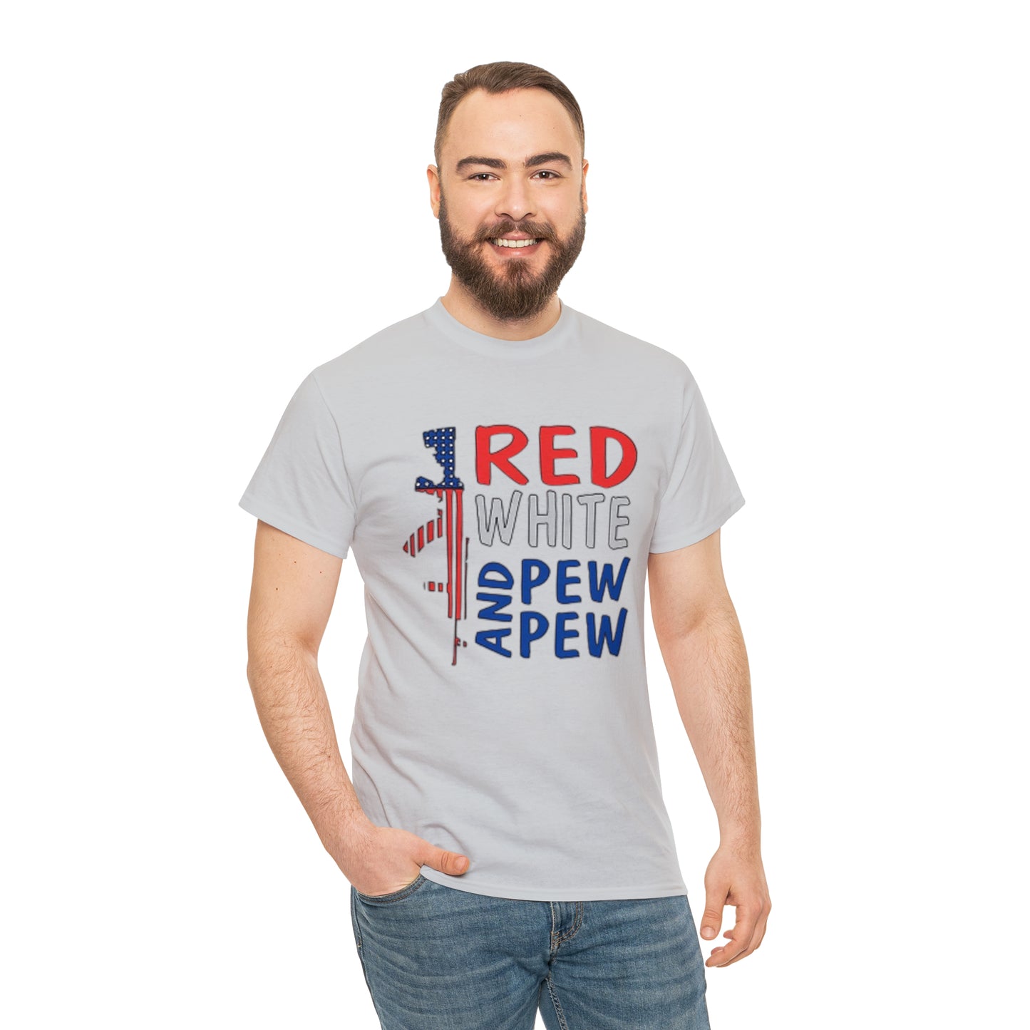 Red, White, and Pew Pew Pew Tee