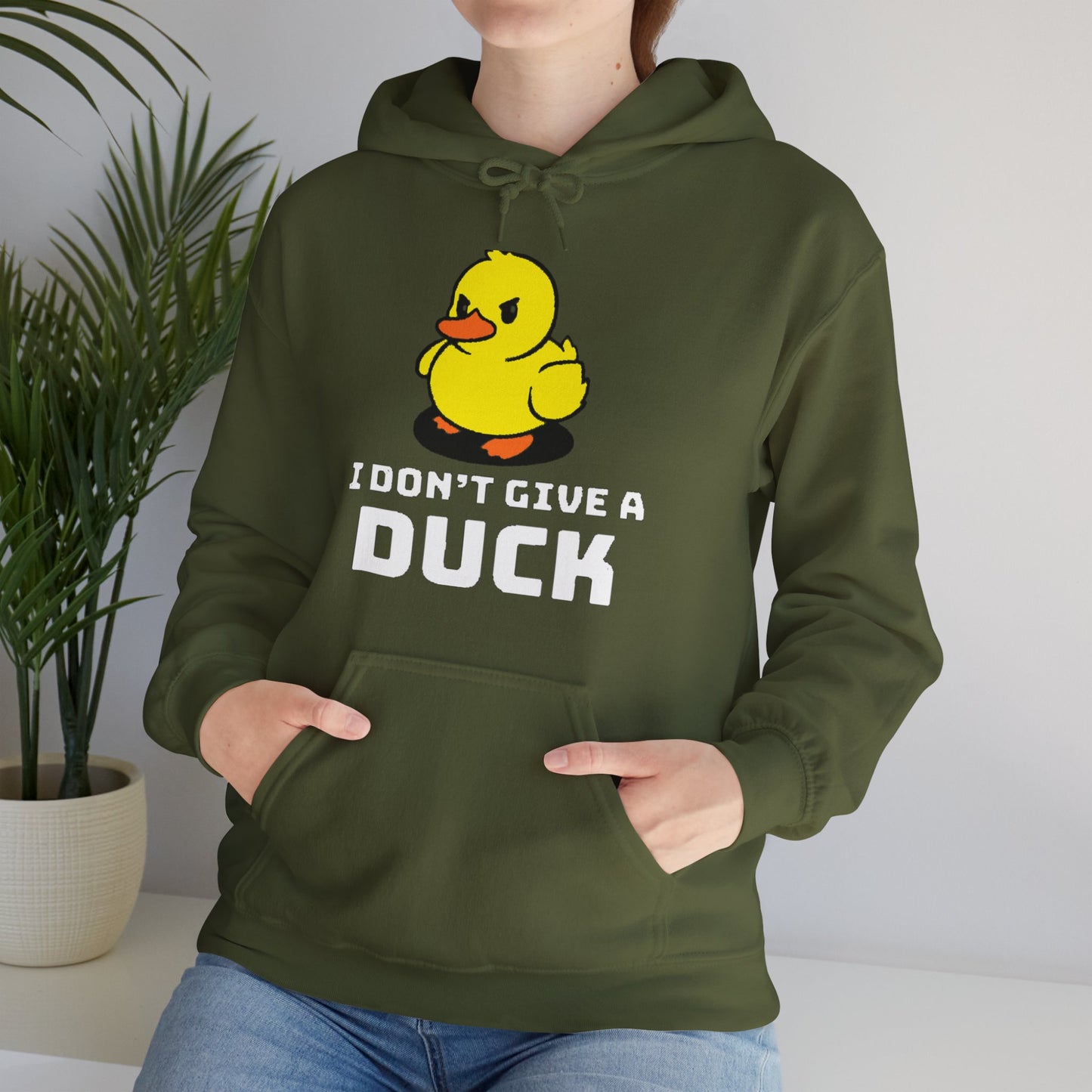 Duck Hooded Sweatshirt Printify