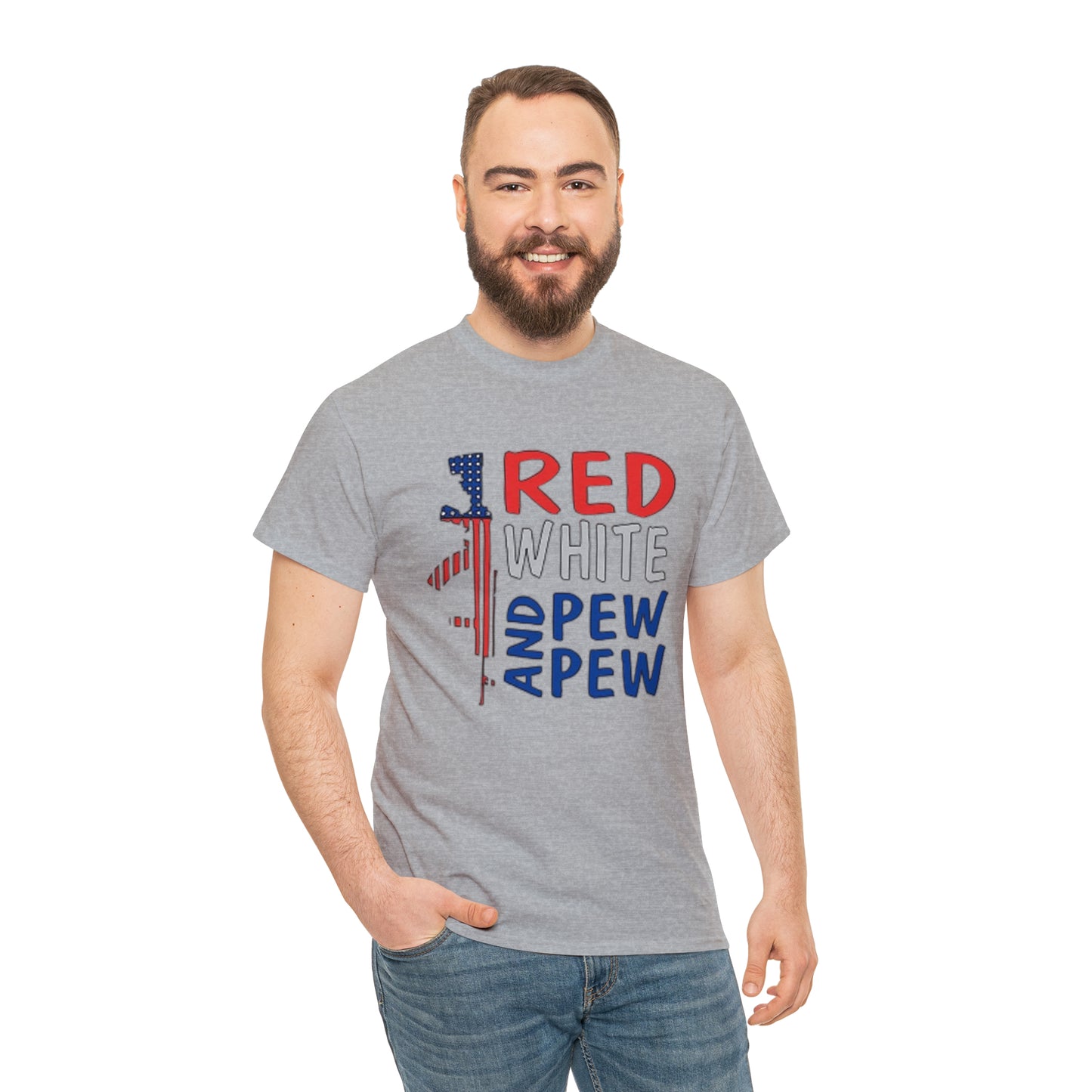 Red, White, and Pew Pew Pew Tee